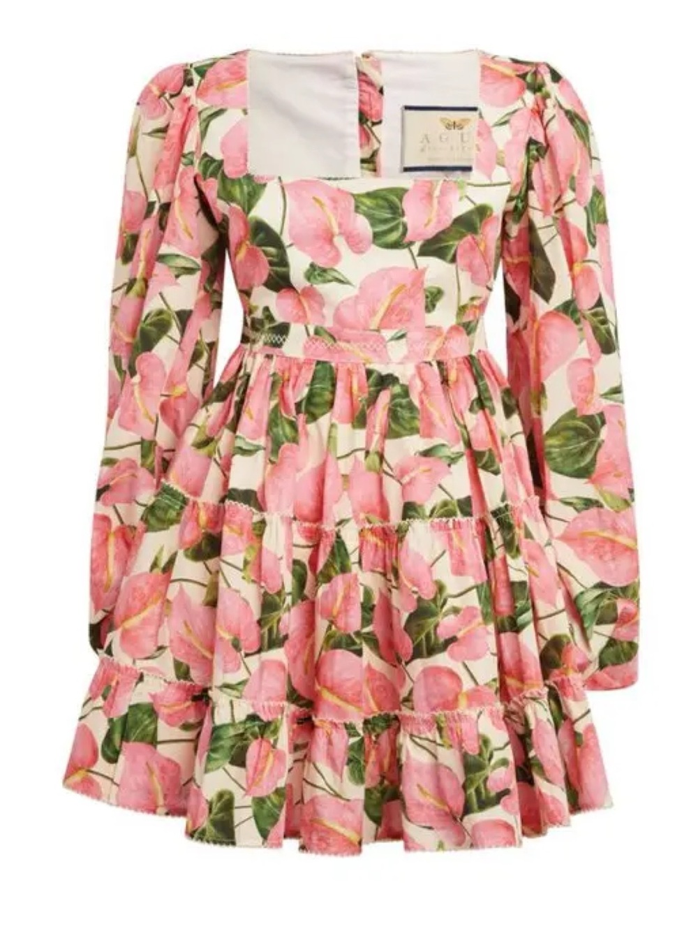 AGUA by Agua Bendita Avena Anturios Floral Mini Dress Large